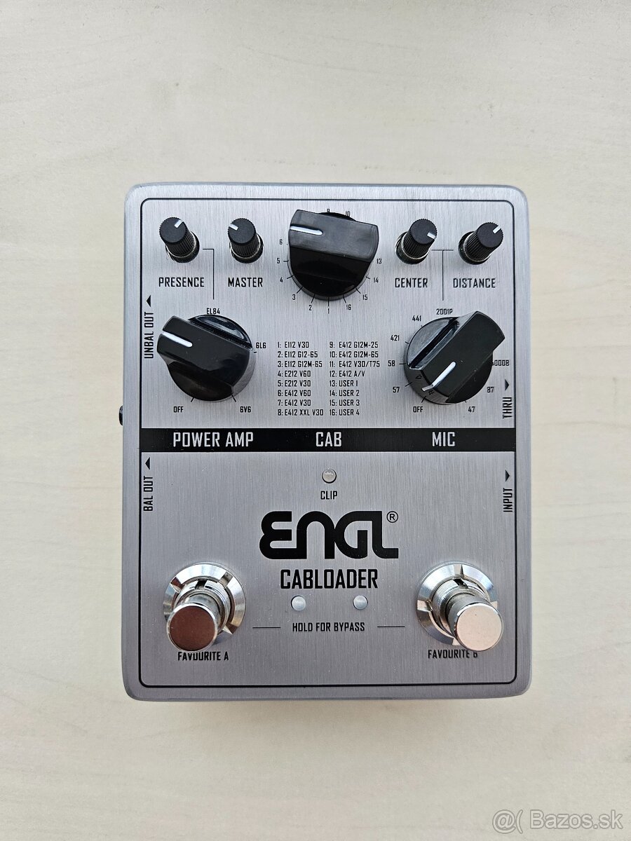 Engl Cabloader (pedálový simulátor gitarových reproduktorov)