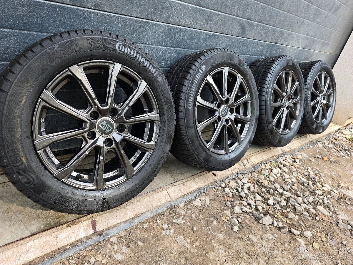 Zimná sada MSW by O.Z. 5x112+Continental 205/55 R16