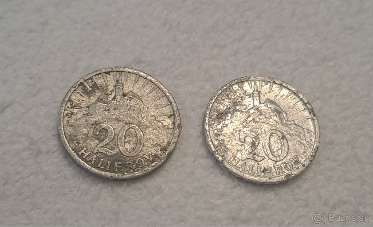 20 haliere slovenský štát