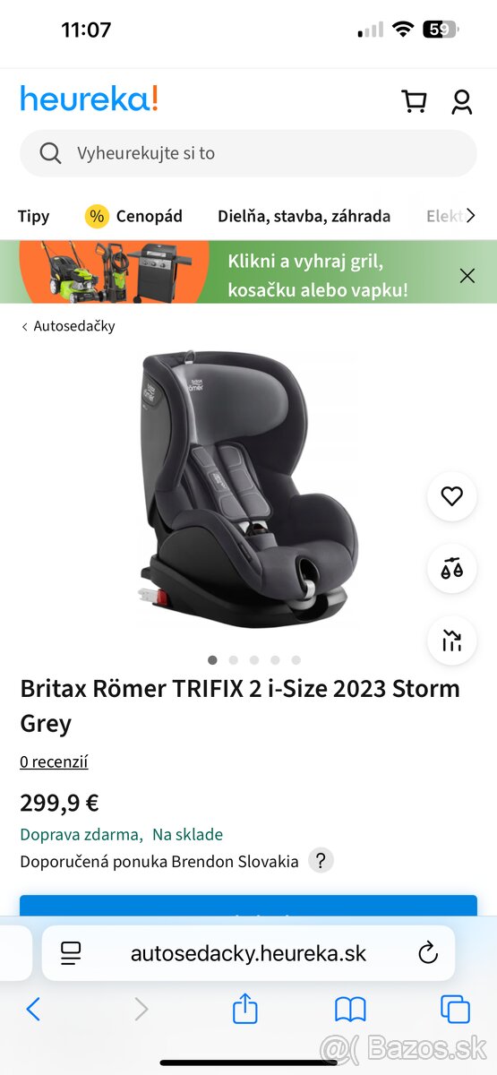 Autosedačka Romer