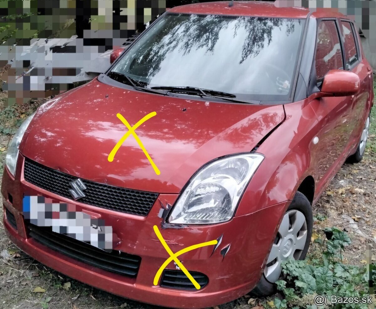 Suzuki SWIFT 1.3 2007 predám motor M13A, DVERE, PREVODOVKA a