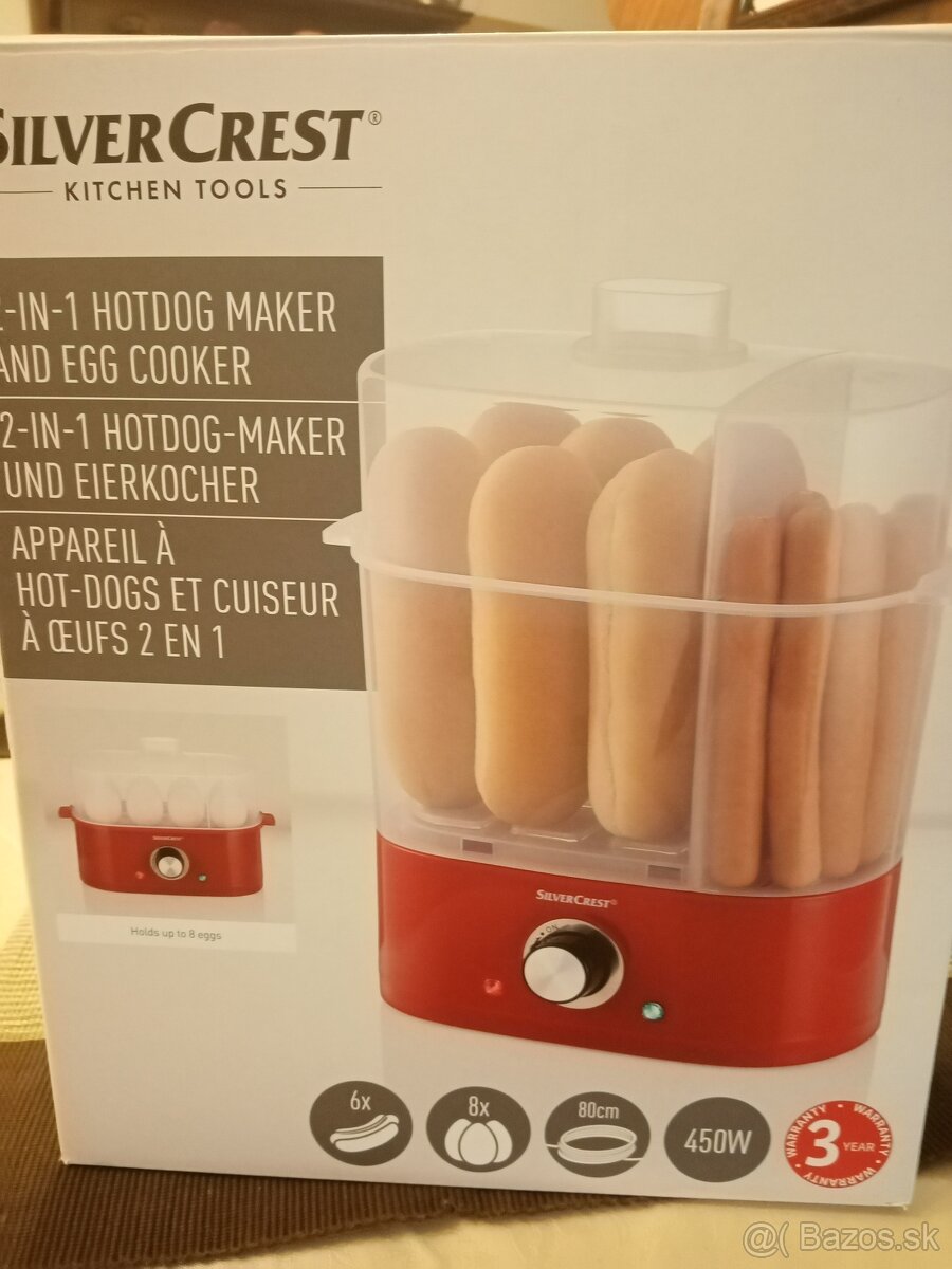 Hotdogovac a varič vajec 2 v 1