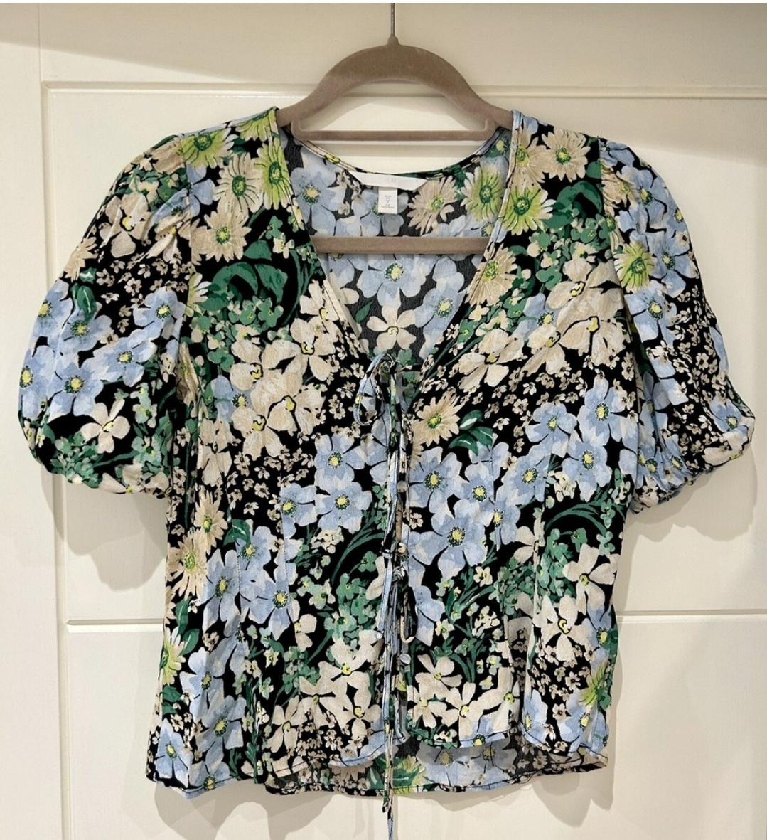 Kvetovaný top H&M 36 / S