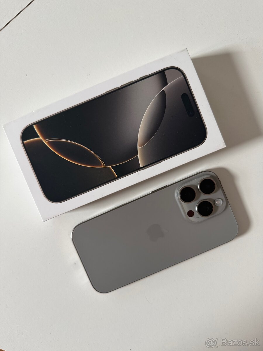 iPhone 16 pro 128GB prírodný titán