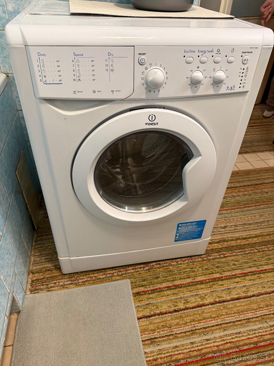Práčka so sušičkou INDESIT 7+5 kg