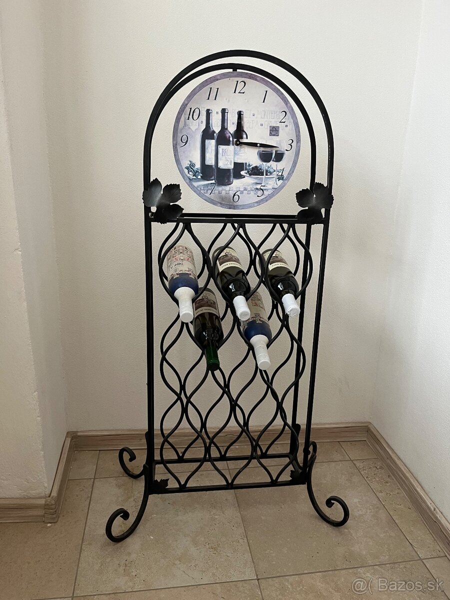 Stojan na vino kovovy