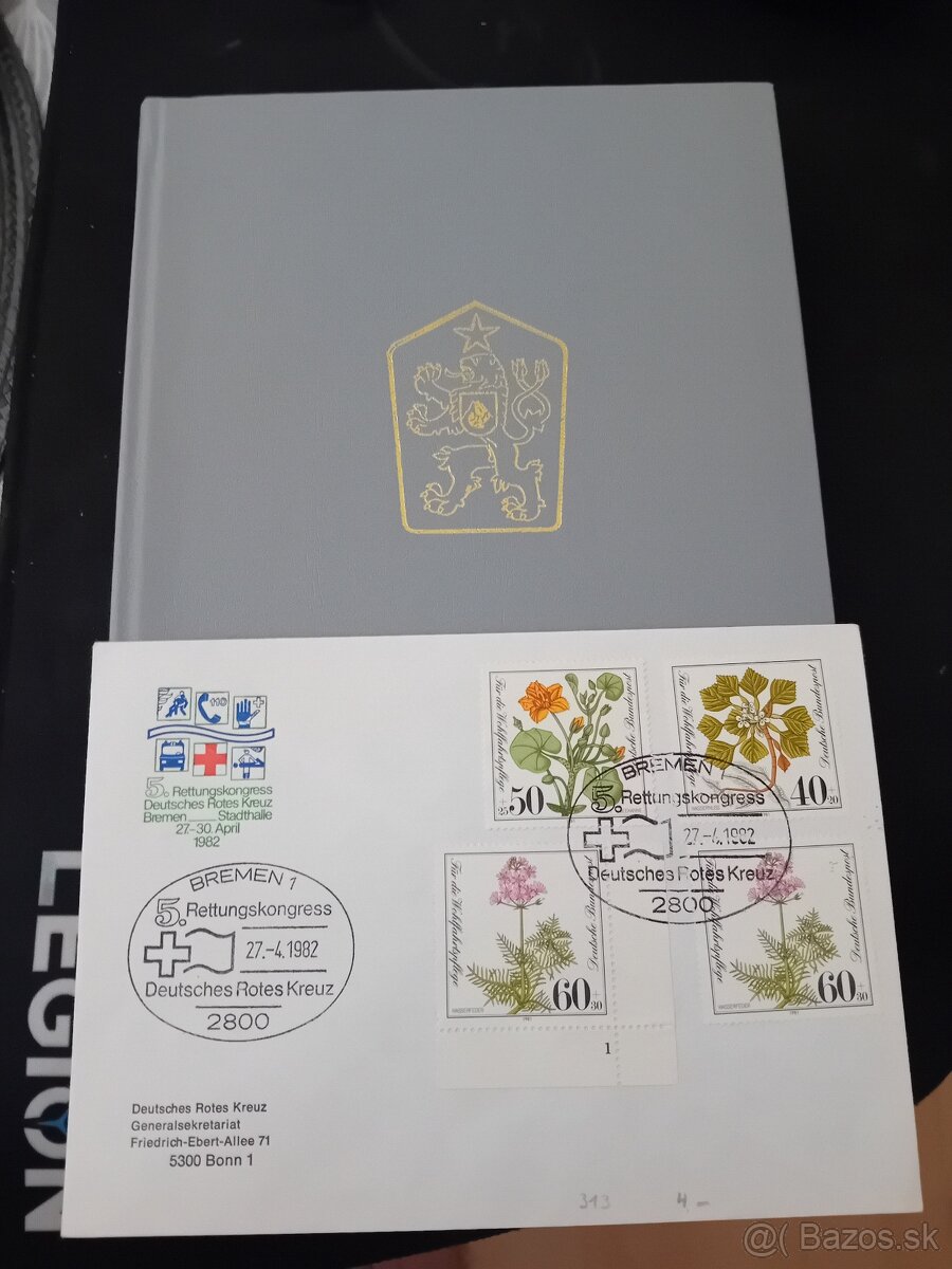 Album známok flóra