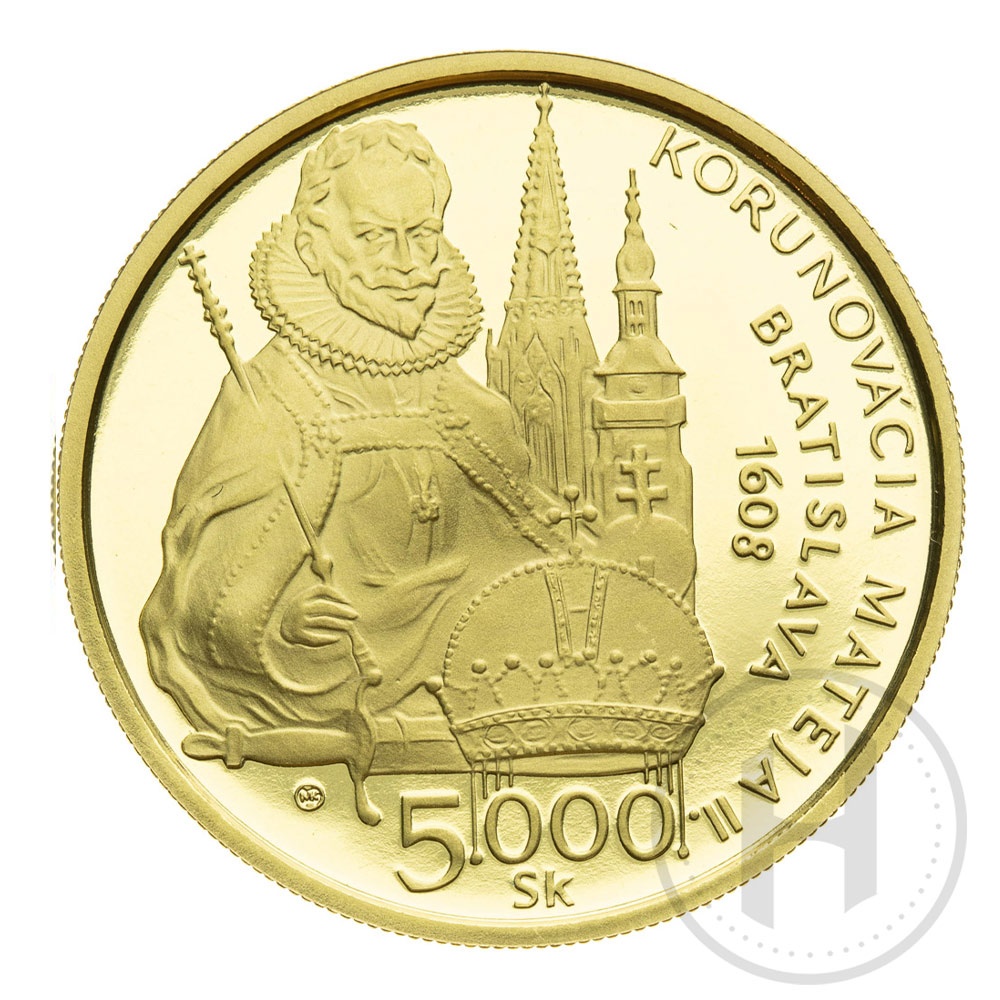 Kupim 5000 sk Matej II. 2008 zlata minca