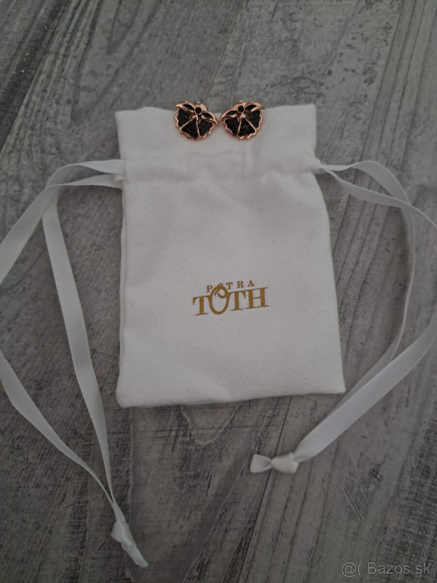 Petra Toth rosegold náušnice