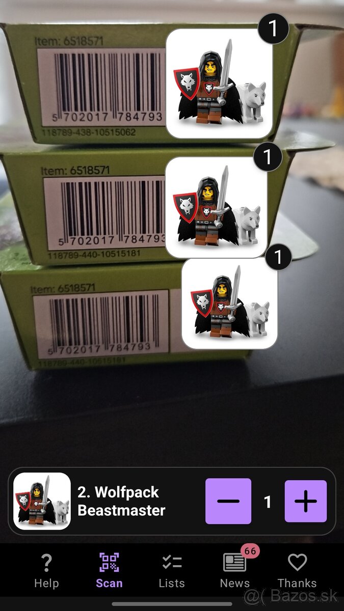 Lego minifigurky wolfpack beastmaster