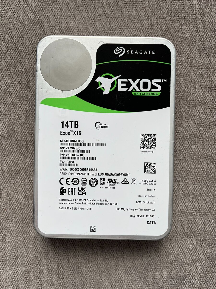 3,5" HDD Seagate Exos 14TB