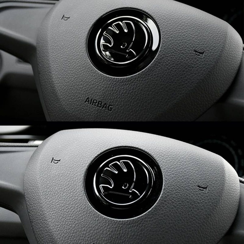 ŠKODA LOGO do volantu 43mm CHROM / 46mm FAREBNE.