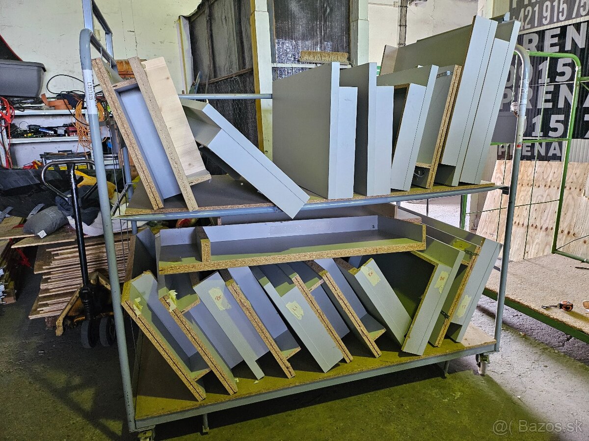 Prepravný skladový  manipulačný vozík Riel