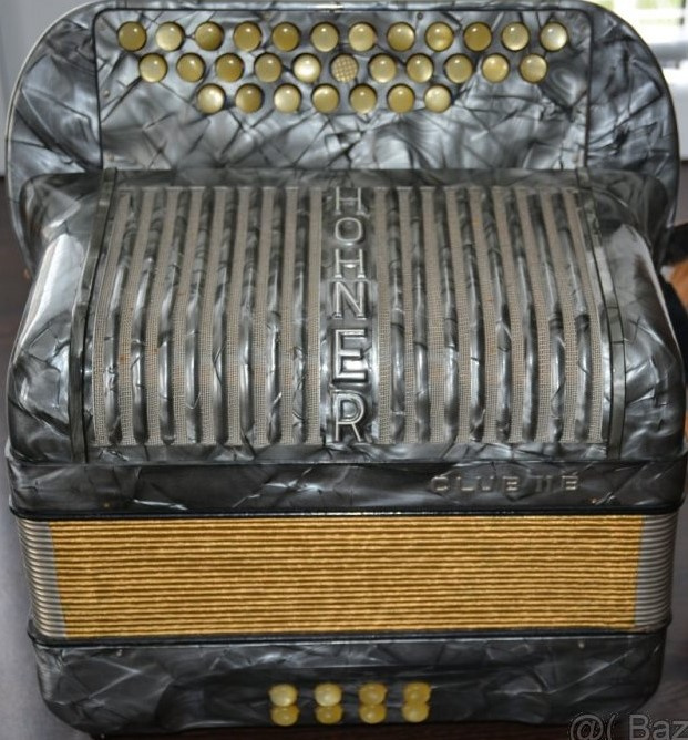 Heligonka Hohner Club IIB pre zaćiatoćníka C-F -- záruka --