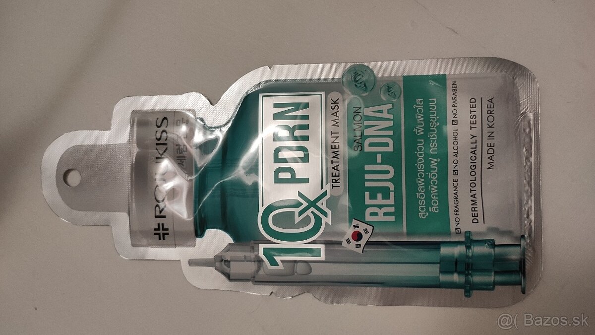 Pleťová maska s výťažkom lososej DNA