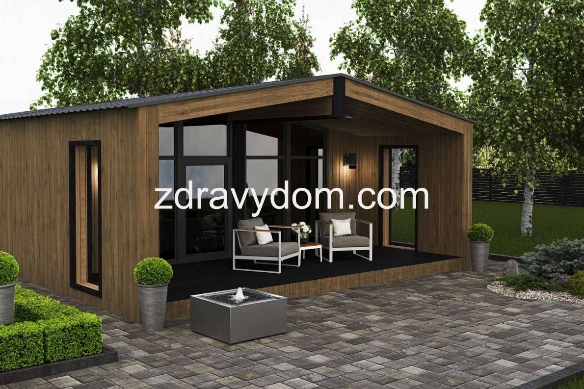 Moderný modulový drevodom – 88 m²