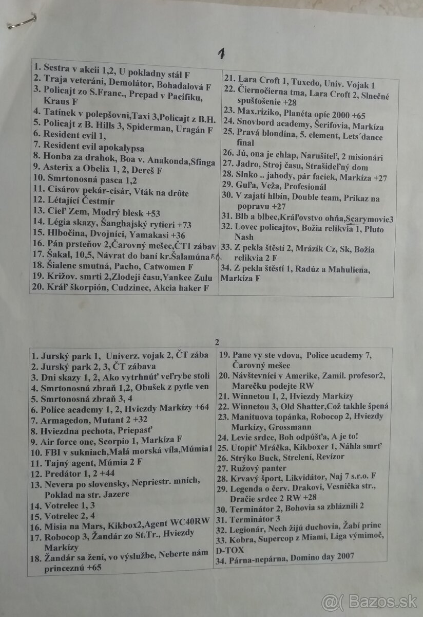 Seriály a filmy na DVD