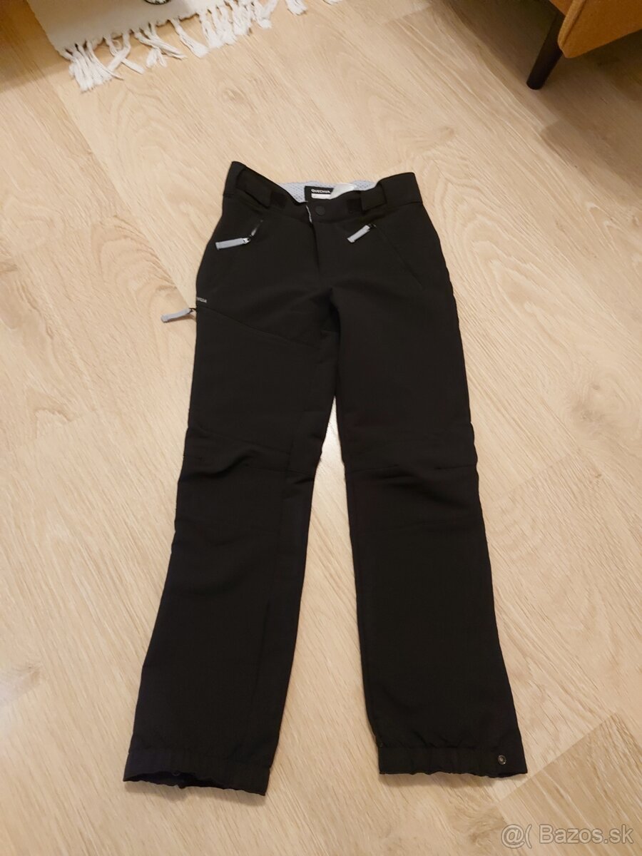 Softšelové teplé dievčenské nohavice