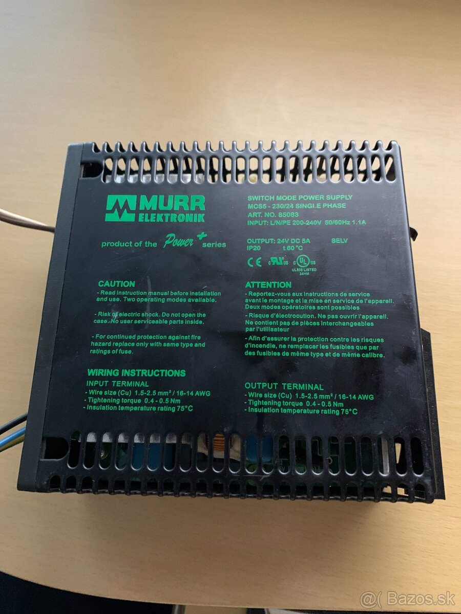 Predám menič napätia MURR elektronik