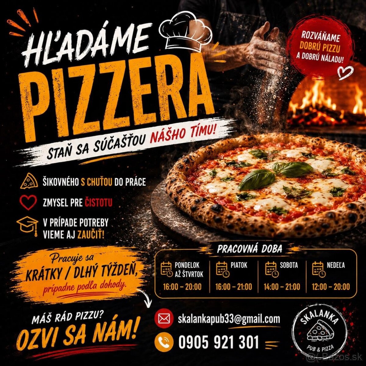 Hladáme pizzéra