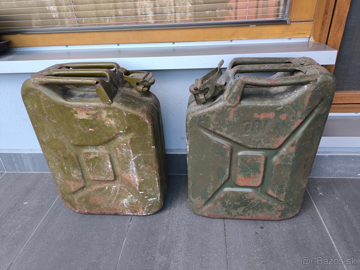 Plechové kanistre 20l