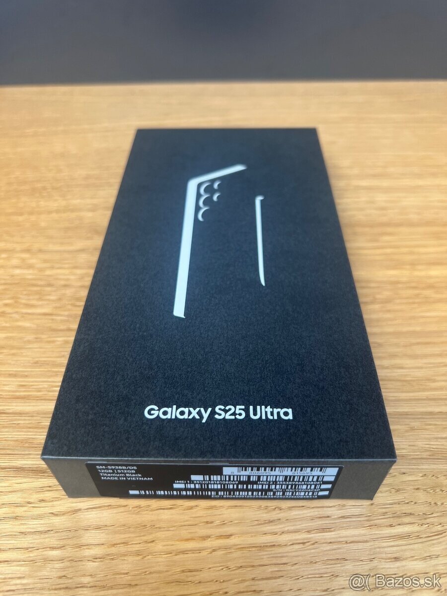 Predám SAMSUNG GALAXY S25 ULTRA 12GB/512GB, TOP, ZARUKA 2R