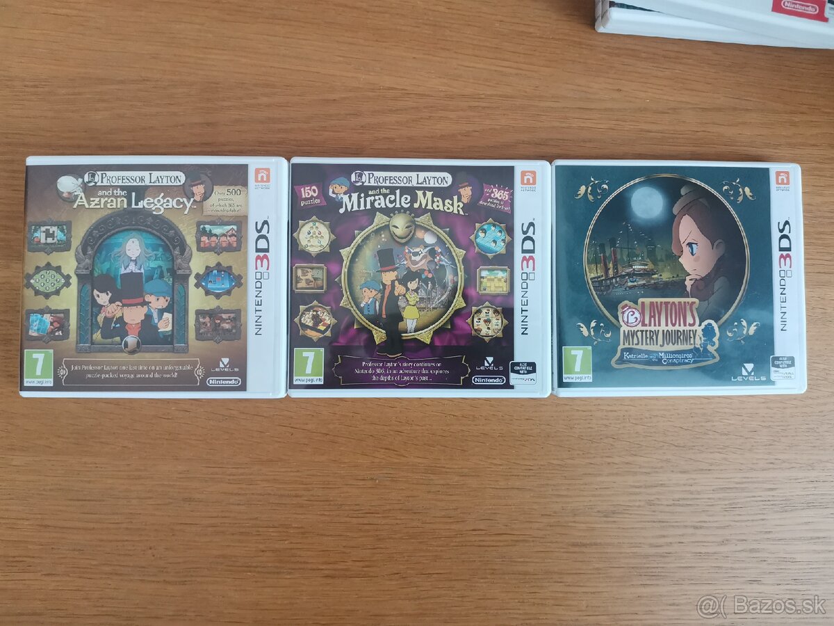Professor Layton seria pre 3ds nintendo