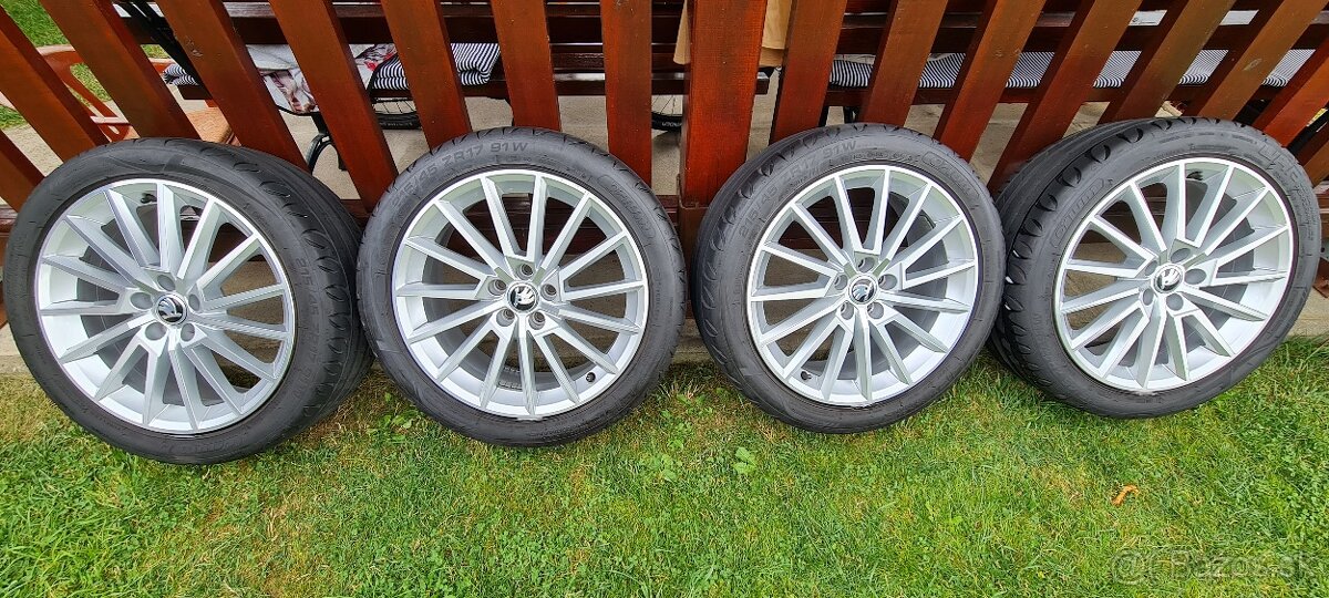 R17 5x100 + 215/45r17 letne škoda