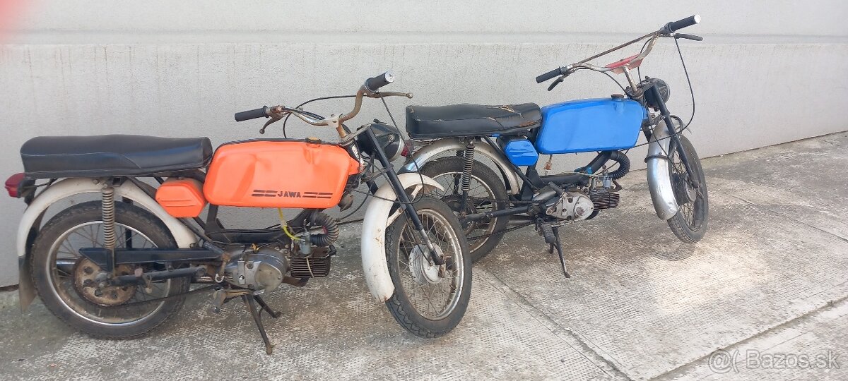 Predám 2x Jawa 23 Mustang, 1x Jawa 21