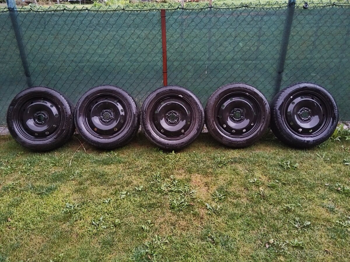 Disky plechové R16 + pneu letné Fulda, Dunlop