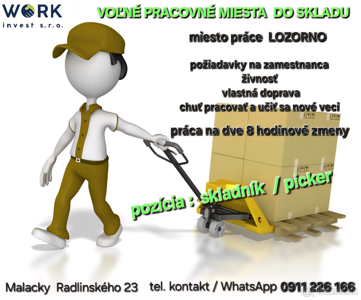 Skladník / Picker