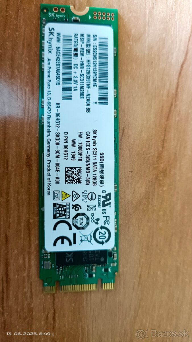 SK Hynix M2 SATA 128GB