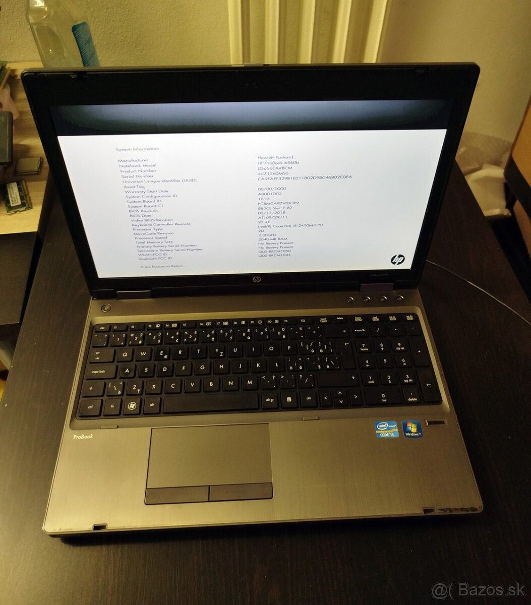 notebook HP ProBook 6560b na ND /ND40/