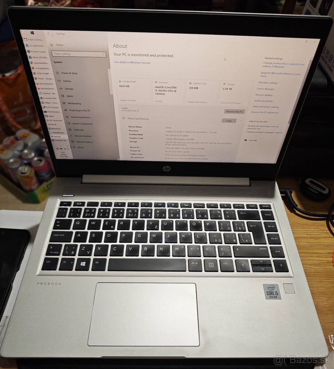 Predam HP ProBook 440 G7 Intel i5 14'  8GB RAM SSD