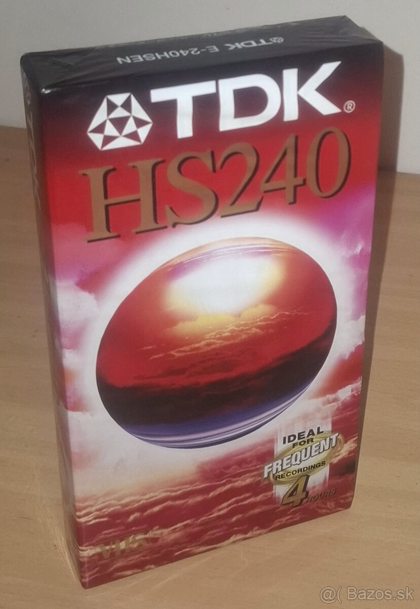 VHS Kazeta TDK HS240 / Nová Zabalená