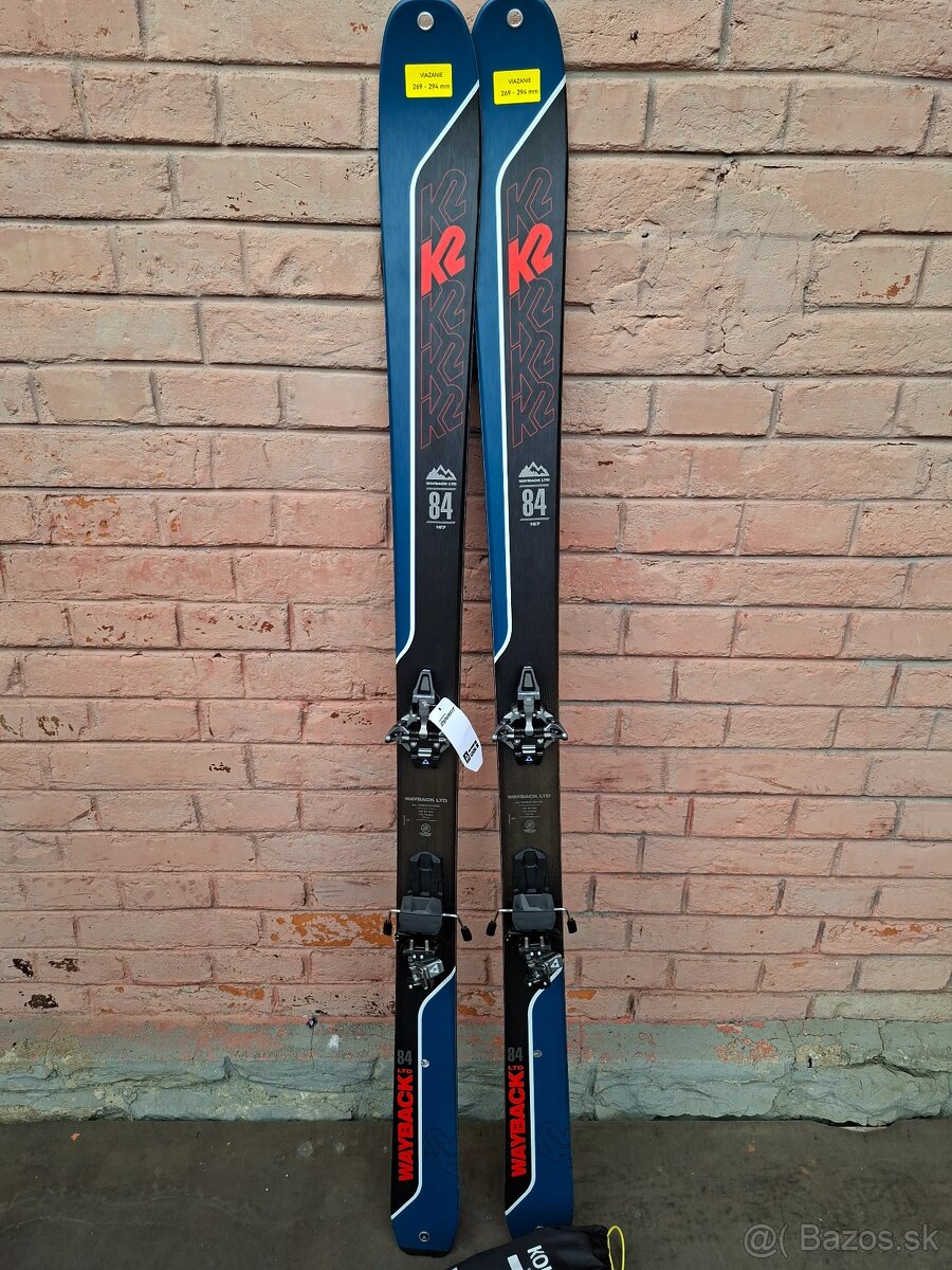 Nový skialp set  lyže K2 Wayback 84 + Fischer Classic ST