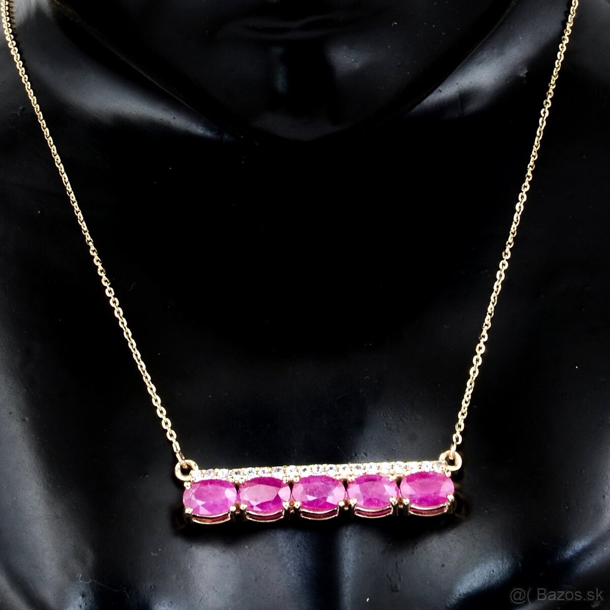 Zlatý náhrdelník s Rubínmi 2