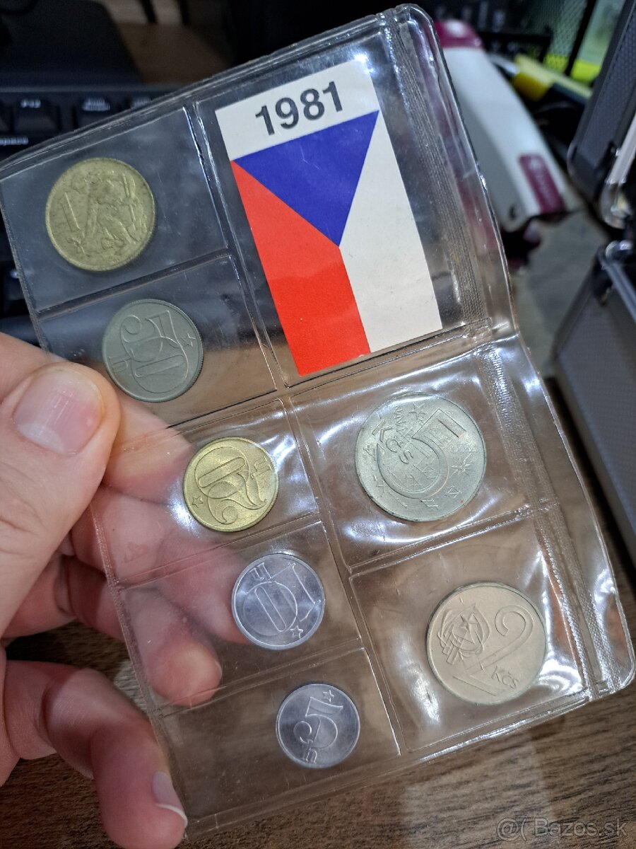 Československa soc. Rep sada minci 1981