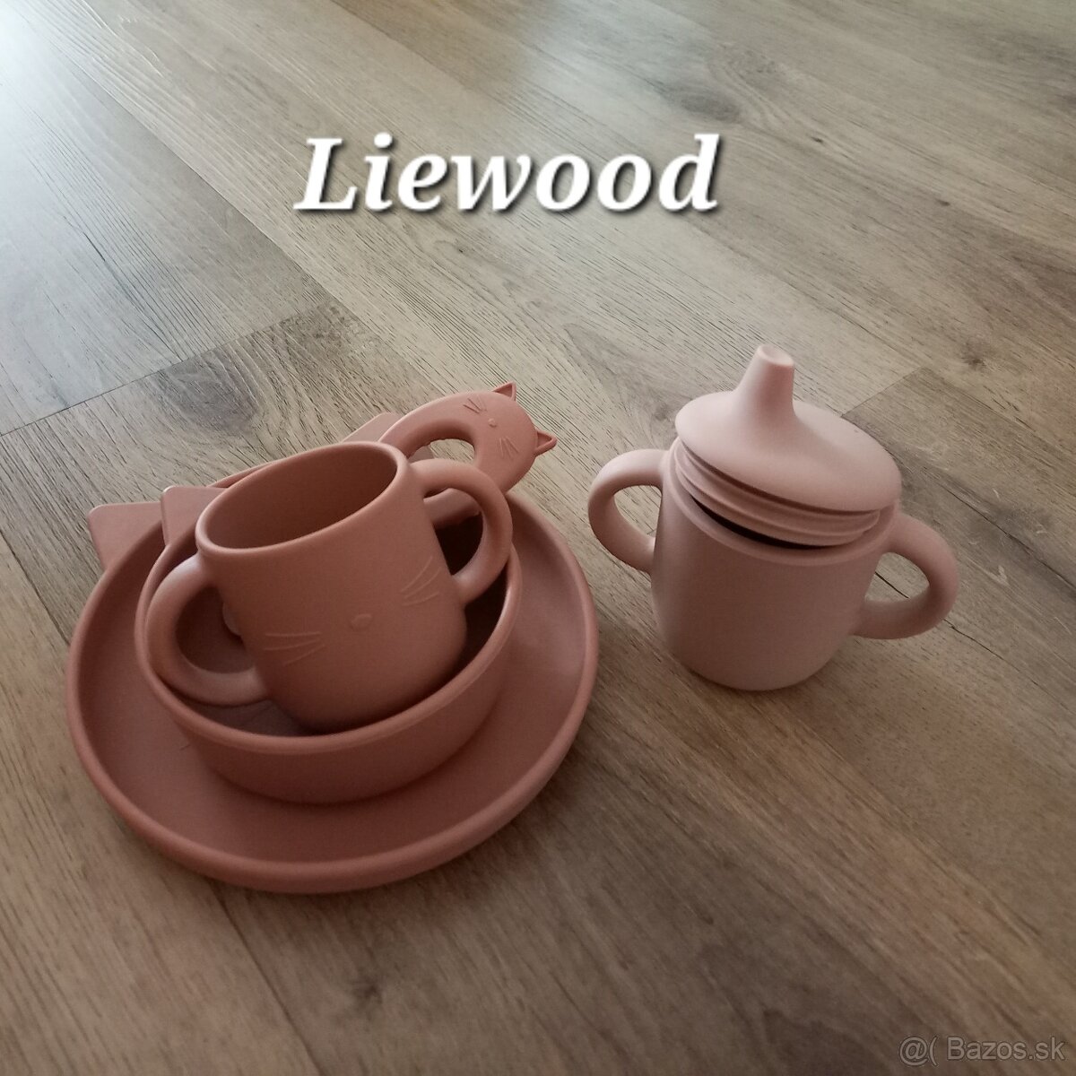 Jedálenská súprava pre deti Liewood plus hrnček s náustkom