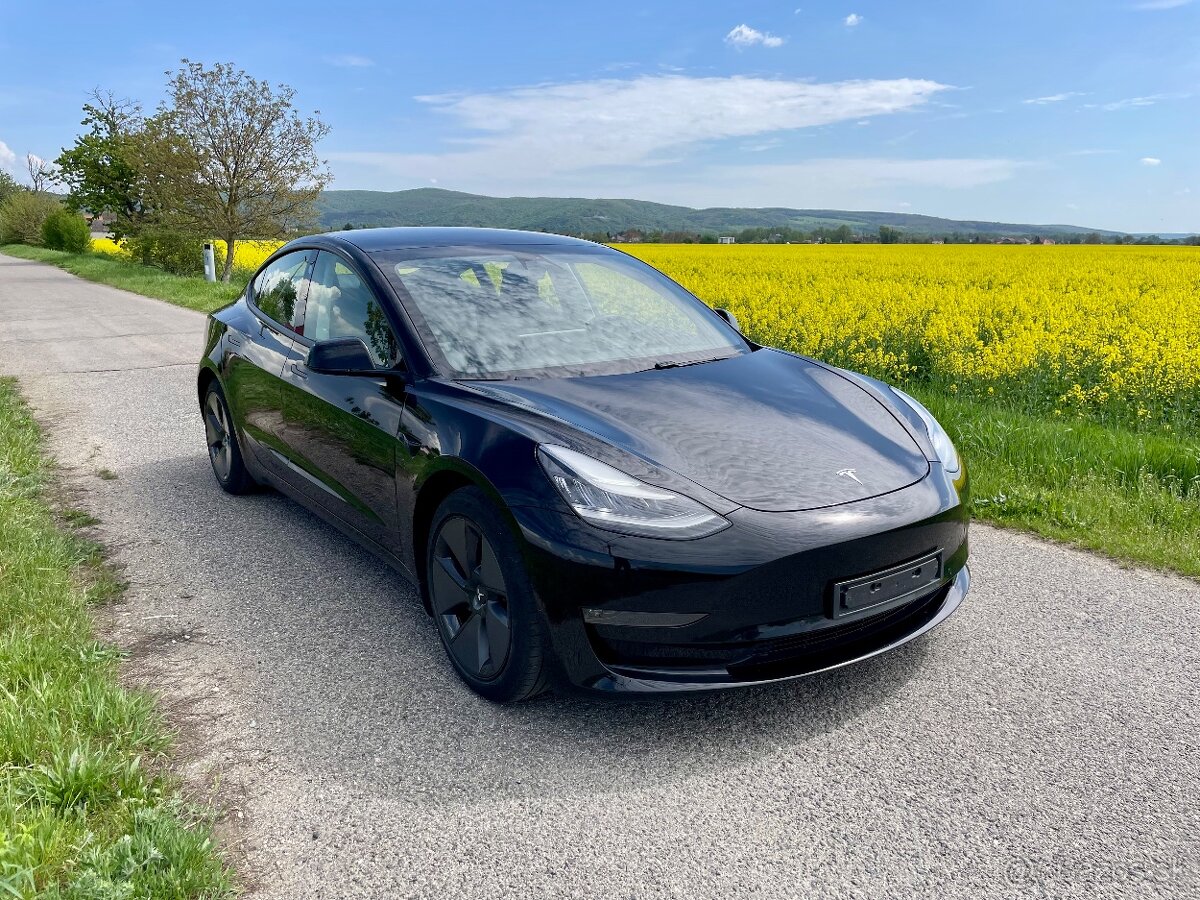 Tesla Model 3 Long Range, 2021, 82kWh, tepelné čerpadlo