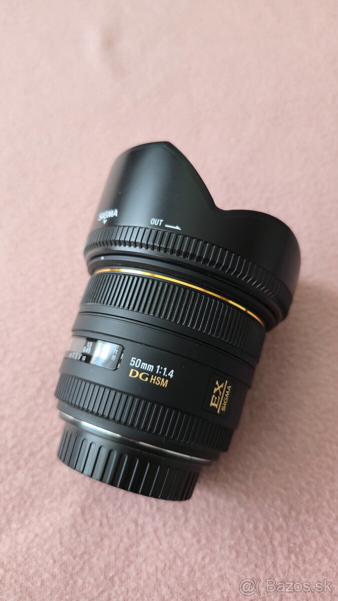 Objektív Sigma EX DG HSM 50mm 1:1,4 pre CANON