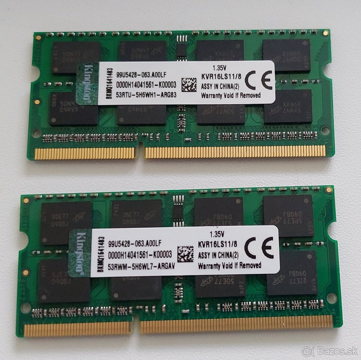 8GB DDR3L 1600Mhz SODIM