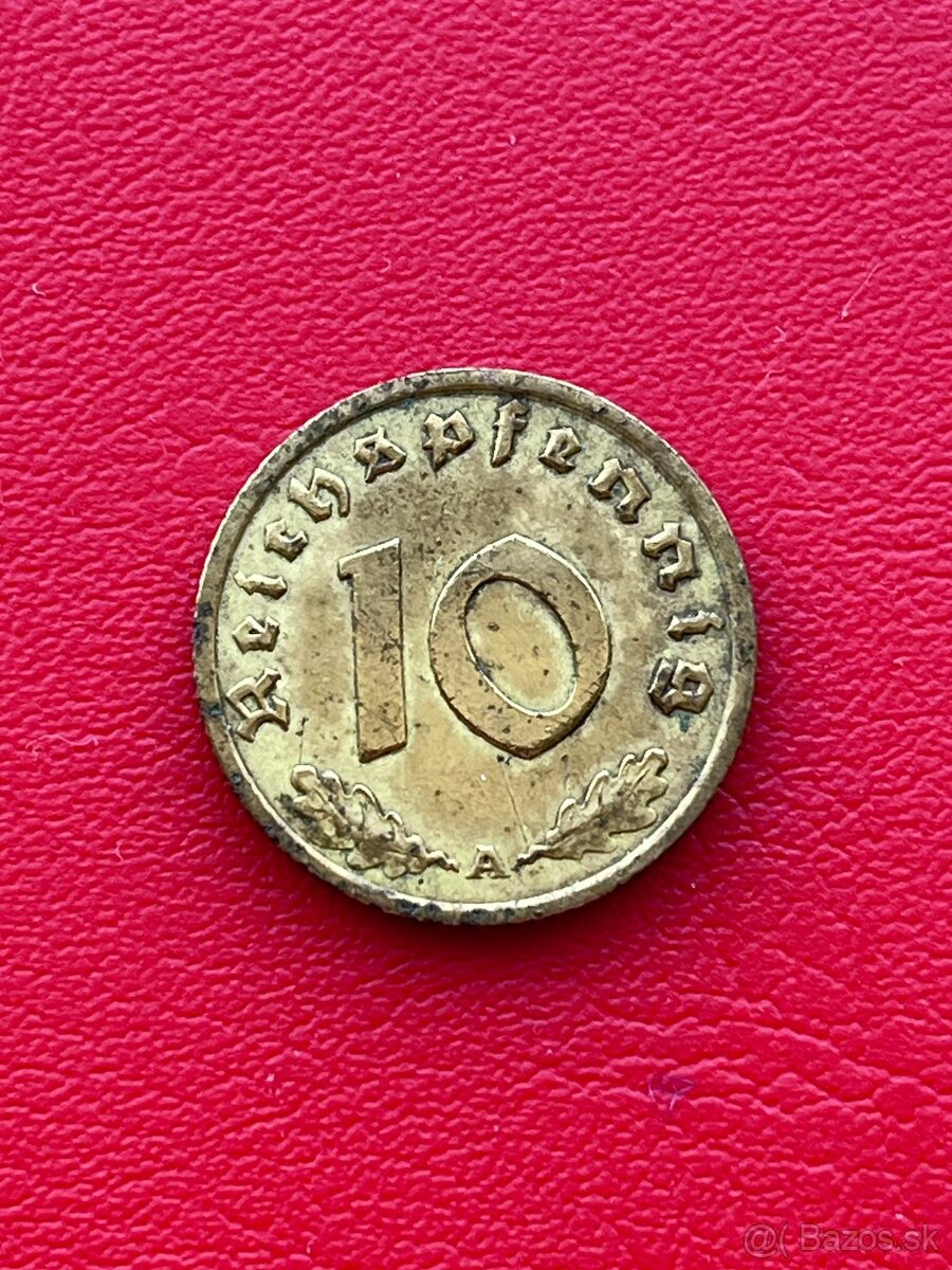 10 reichspfennig 1936 A - vzácny ročník