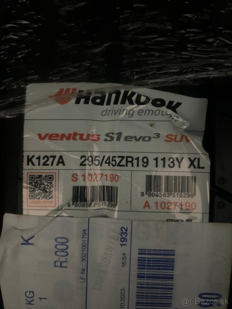 Hankook Ventus S1 Evo3 Suv 295/45 R19 113Y Xl Mfs