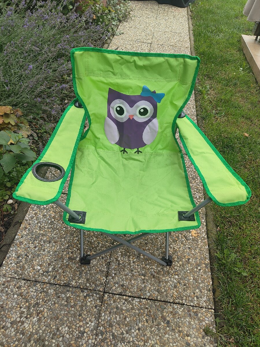 Detská skladacia kempingova stolička