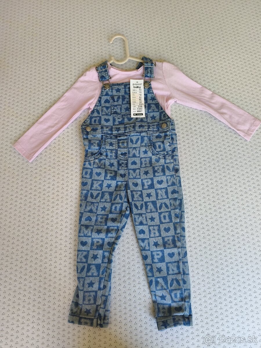 Dievčenské rifle na traky+tričko