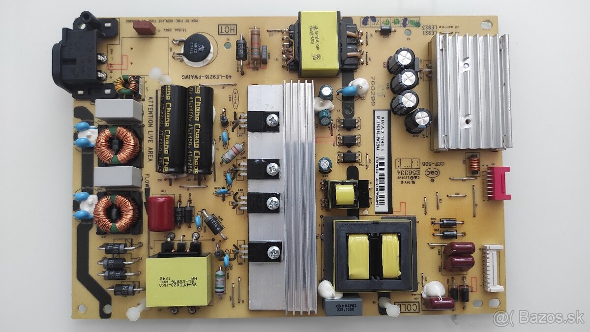 Thomson 55UC6406 napájacia časť