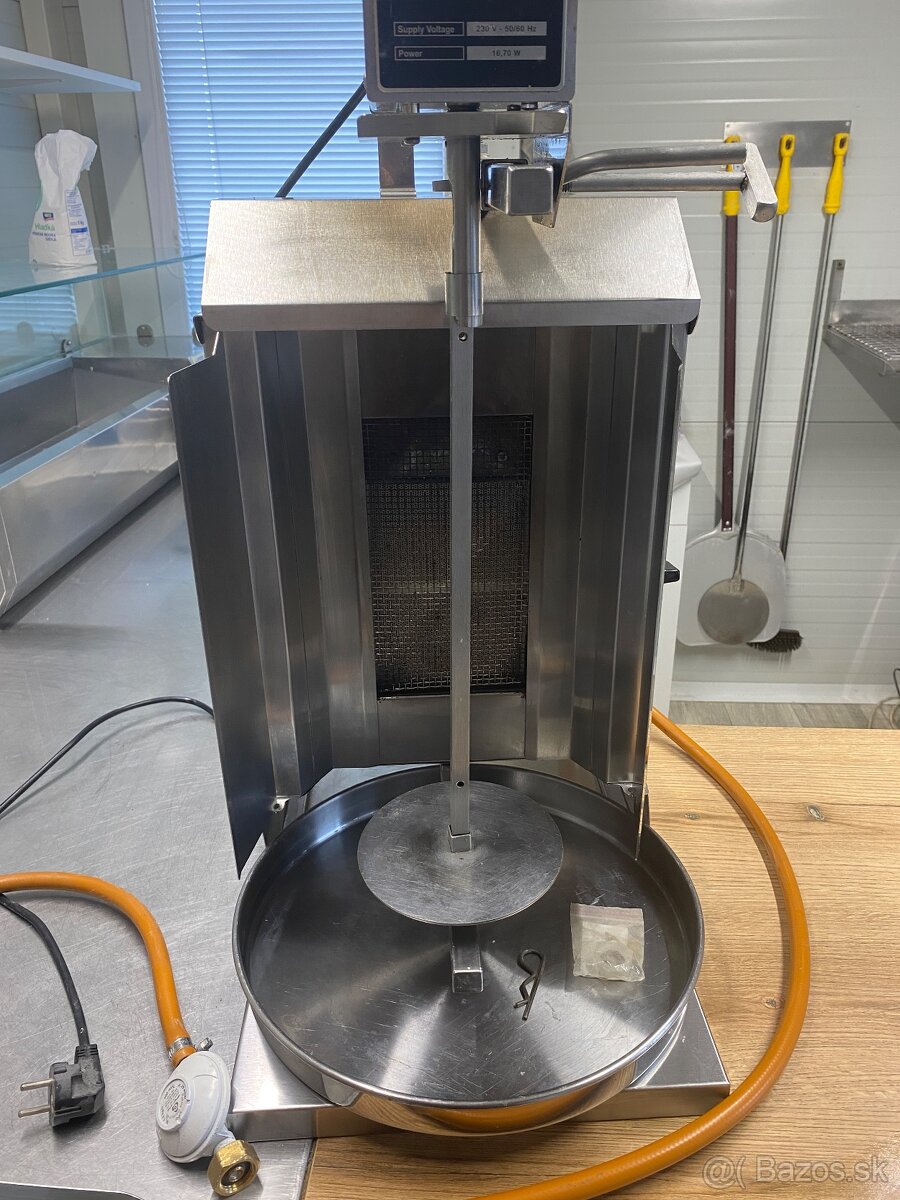 Plynový gril ma kebab/gyros