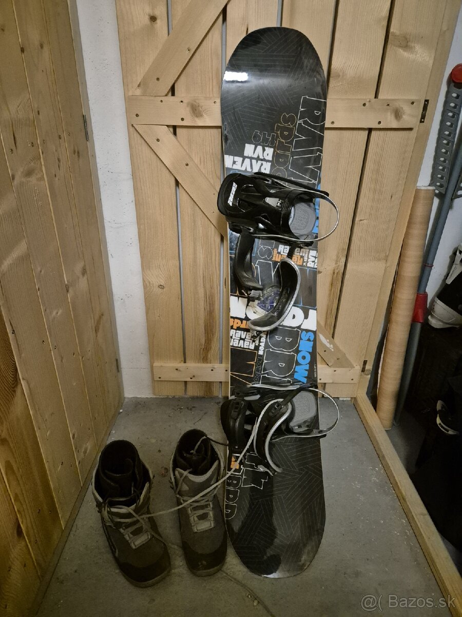 Snowboard + topanky