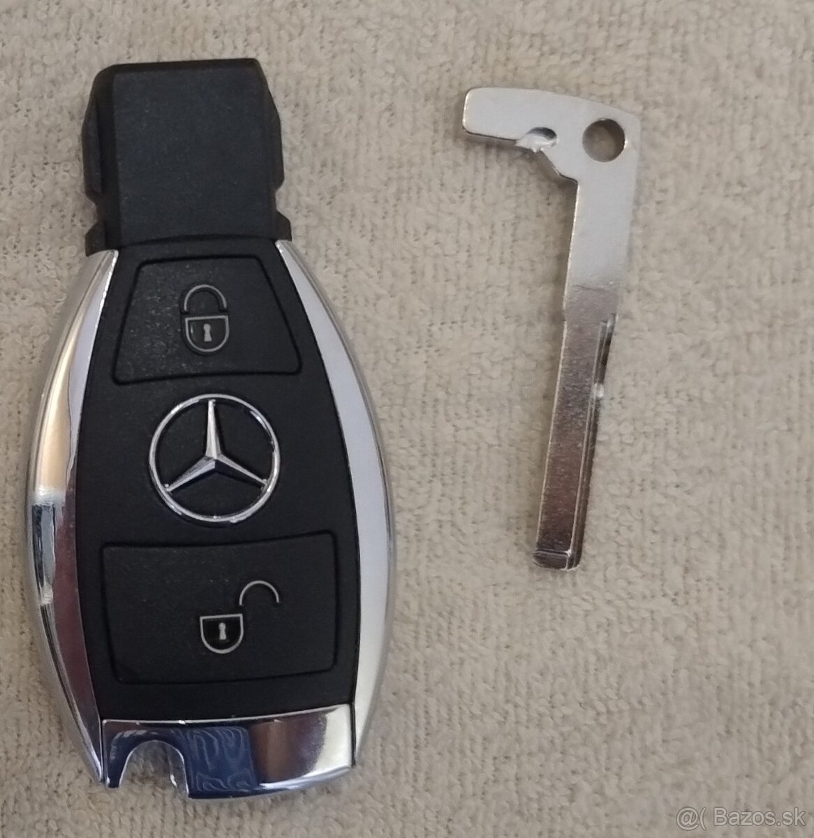 Predám nový kľúč na Mercedes dvojtlačítkový 433 Mhz